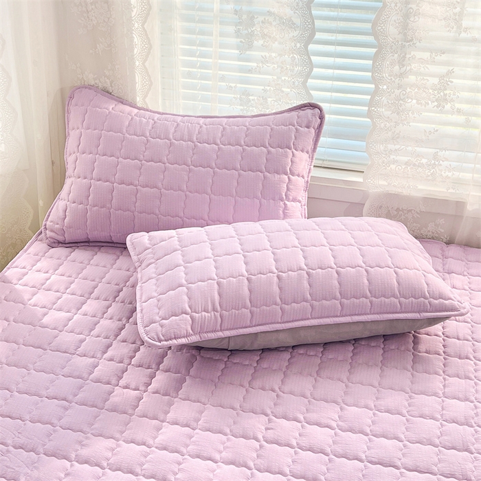 91家纺网 家纺一手货源 找家纺 （总）梦舒羽 2025新款云感双层纱夹棉枕套宿舍单人枕芯套一对装加厚枕头套