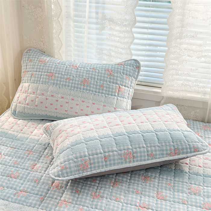 梦舒羽 2025新款云感双层纱夹棉枕套宿舍单人枕芯套一对装加厚枕头套 浮生若梦