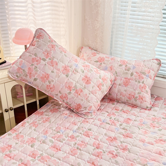 91家纺网 家纺一手货源 找家纺 梦舒羽 2025新款云感双层纱夹棉枕套宿舍单人枕芯套一对装加厚枕头套 倾城之恋