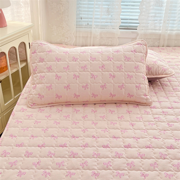 91家纺网 家纺一手货源 找家纺 梦舒羽 2025新款云感双层纱夹棉枕套宿舍单人枕芯套一对装加厚枕头套 少女物语