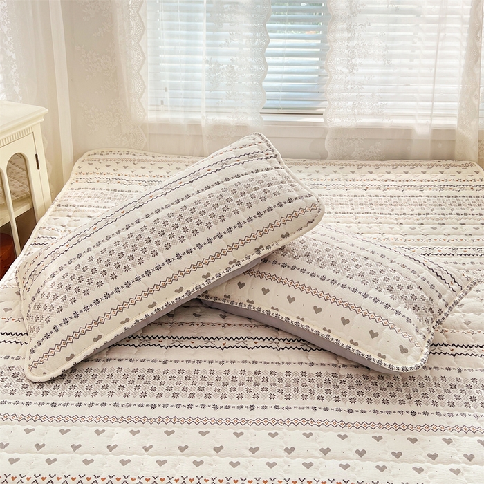 91家纺网 家纺一手货源 找家纺 梦舒羽 2025新款云感双层纱夹棉枕套宿舍单人枕芯套一对装加厚枕头套 遇见浪漫