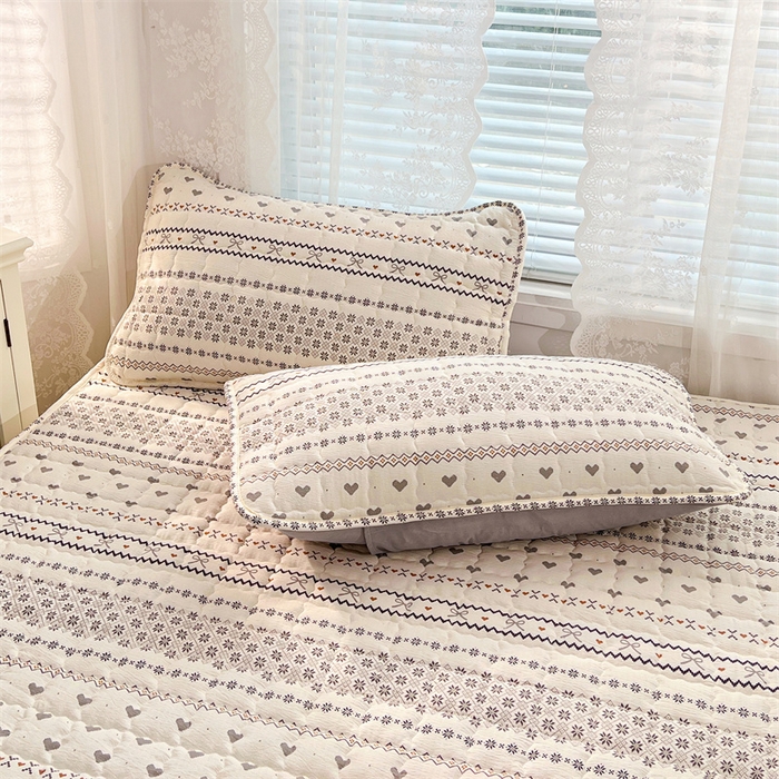 梦舒羽 2025新款云感双层纱夹棉枕套宿舍单人枕芯套一对装加厚枕头套 遇见浪漫