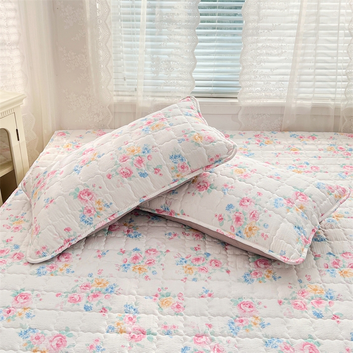 91家纺网 家纺一手货源 找家纺 梦舒羽 2025新款云感双层纱夹棉枕套宿舍单人枕芯套一对装加厚枕头套 朝花夕拾