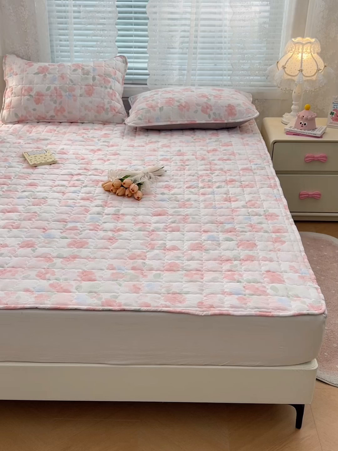 91家纺网 家纺一手货源 找家纺 梦舒羽 2025新款云感双层纱夹棉枕套宿舍单人枕芯套一对装加厚枕头套 倾城之恋