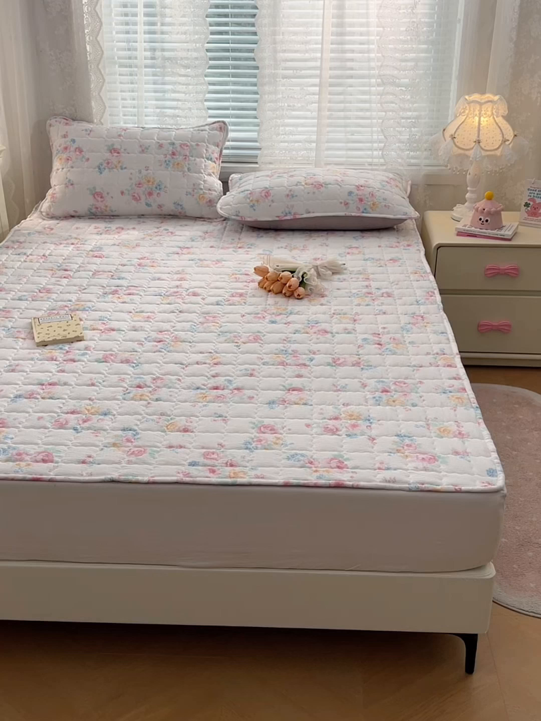 91家纺网 家纺一手货源 找家纺 梦舒羽 2025新款云感双层纱夹棉枕套宿舍单人枕芯套一对装加厚枕头套 朝花夕拾