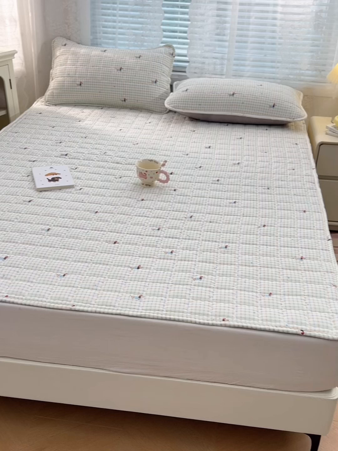 91家纺网 家纺一手货源 找家纺 梦舒羽 2025新款云感双层纱夹棉枕套宿舍单人枕芯套一对装加厚枕头套 快乐逐梦