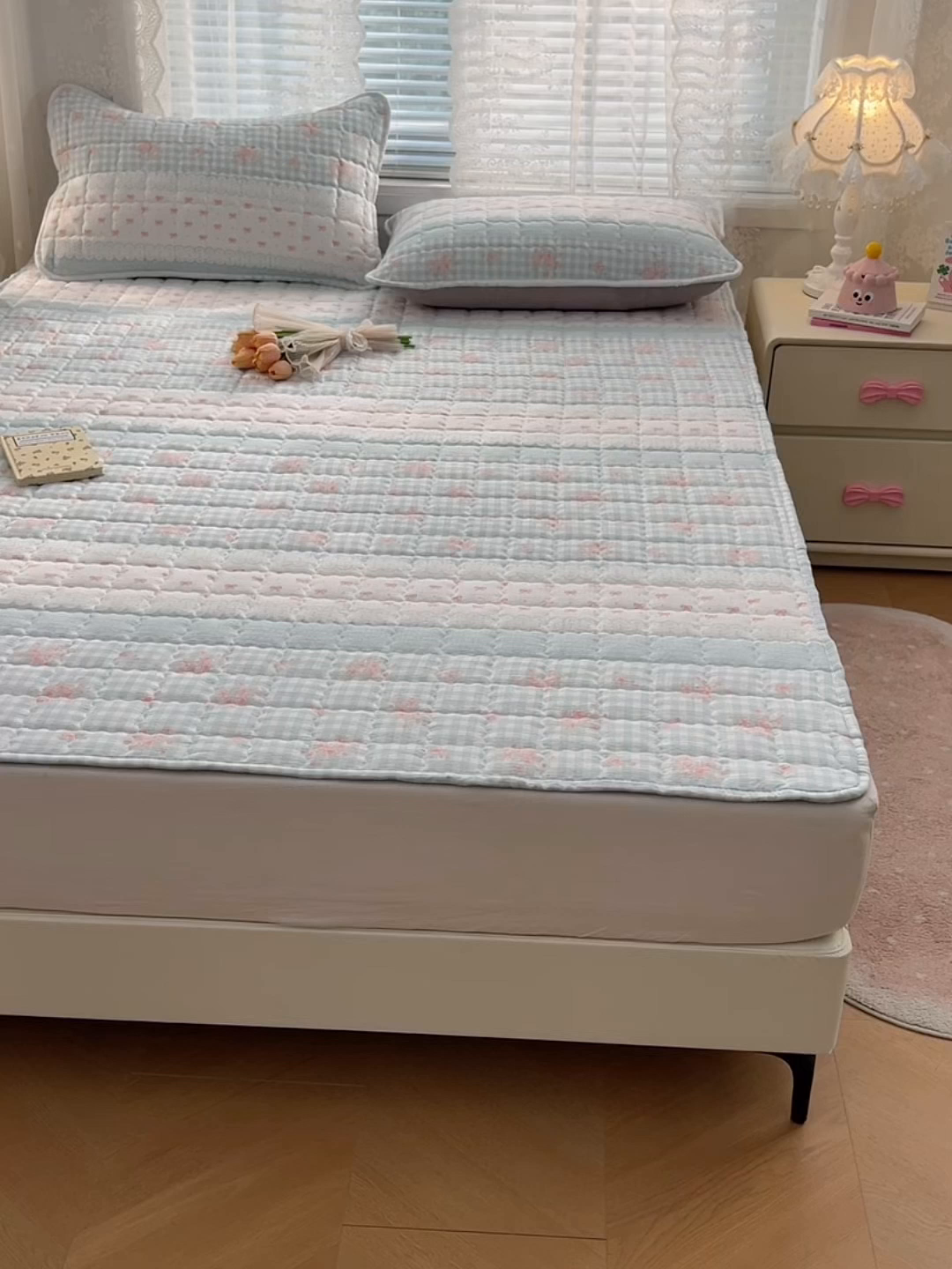 91家纺网 家纺一手货源 找家纺 梦舒羽 2025新款云感双层纱夹棉枕套宿舍单人枕芯套一对装加厚枕头套 浮生若梦