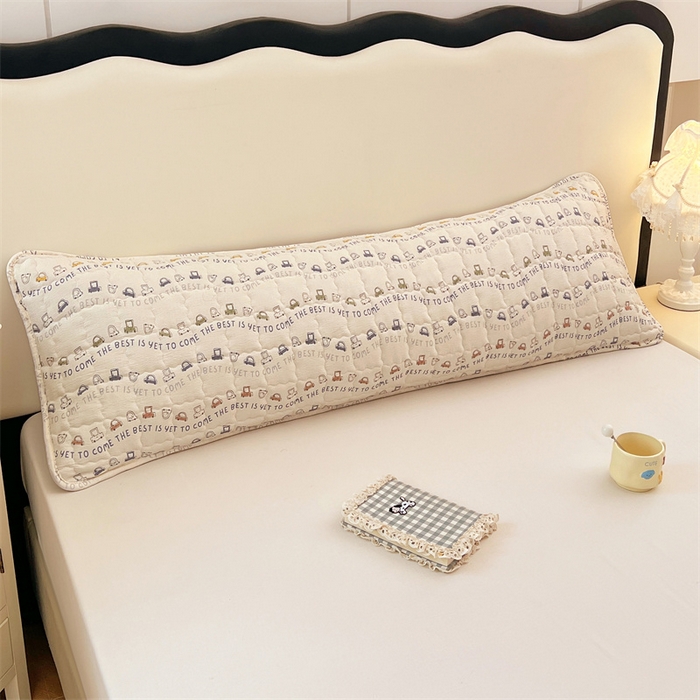 91家纺网 家纺一手货源 找家纺 梦舒羽 2025新款云感双层纱夹棉双人枕套情侣1.5m枕芯套1.8床加厚枕头套 汽车世界