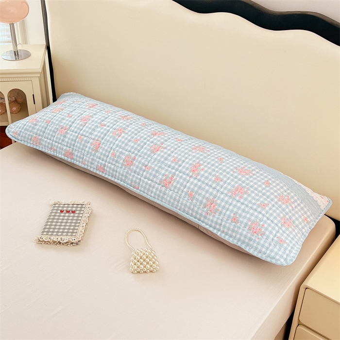 91家纺网 家纺一手货源 找家纺 梦舒羽 2025新款云感双层纱夹棉双人枕套情侣1.5m枕芯套1.8床加厚枕头套 浮生若梦