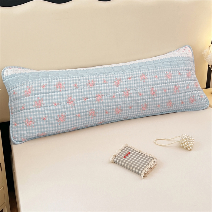 91家纺网 家纺一手货源 找家纺 梦舒羽 2025新款云感双层纱夹棉双人枕套情侣1.5m枕芯套1.8床加厚枕头套 浮生若梦