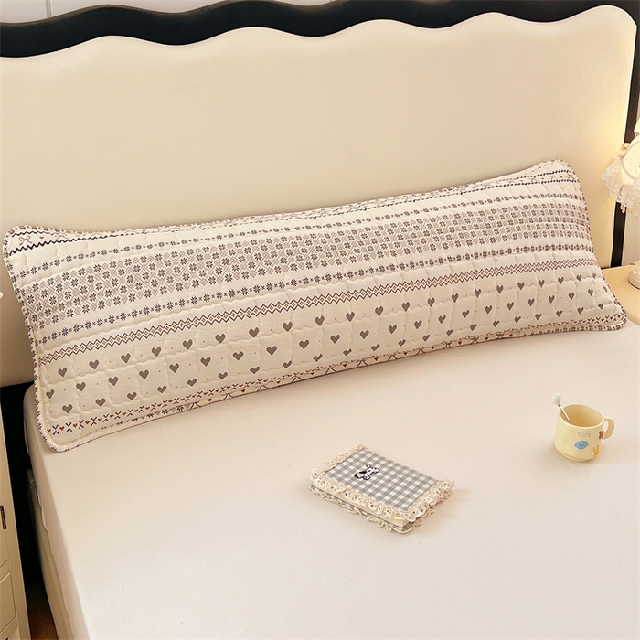 91家纺网 家纺一手货源 找家纺 梦舒羽 2025新款云感双层纱夹棉双人枕套情侣1.5m枕芯套1.8床加厚枕头套 遇见浪漫