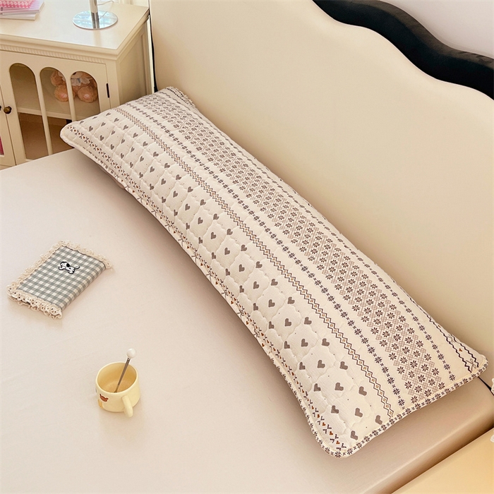 91家纺网 家纺一手货源 找家纺 梦舒羽 2025新款云感双层纱夹棉双人枕套情侣1.5m枕芯套1.8床加厚枕头套 遇见浪漫