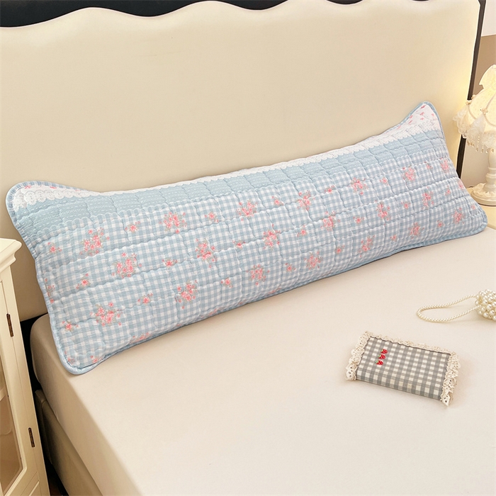 91家纺网 家纺一手货源 找家纺 梦舒羽 2025新款云感双层纱夹棉双人枕套情侣1.5m枕芯套1.8床加厚枕头套 浮生若梦