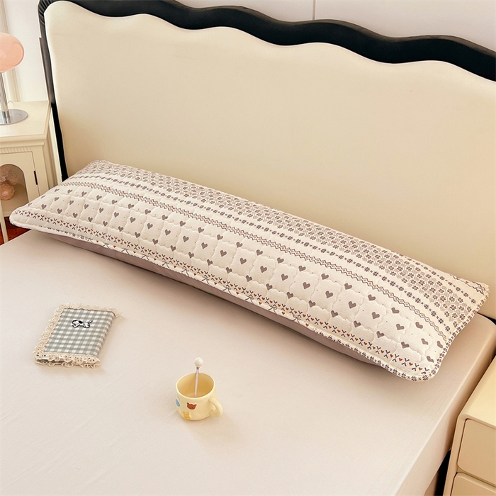 91家纺网 家纺一手货源 找家纺 梦舒羽 2025新款云感双层纱夹棉双人枕套情侣1.5m枕芯套1.8床加厚枕头套 遇见浪漫