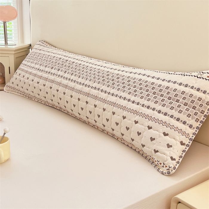 91家纺网 家纺一手货源 找家纺 梦舒羽 2025新款云感双层纱夹棉双人枕套情侣1.5m枕芯套1.8床加厚枕头套 遇见浪漫