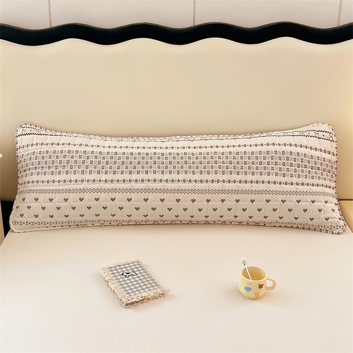 91家纺网 家纺一手货源 找家纺 梦舒羽 2025新款云感双层纱夹棉双人枕套情侣1.5m枕芯套1.8床加厚枕头套 遇见浪漫