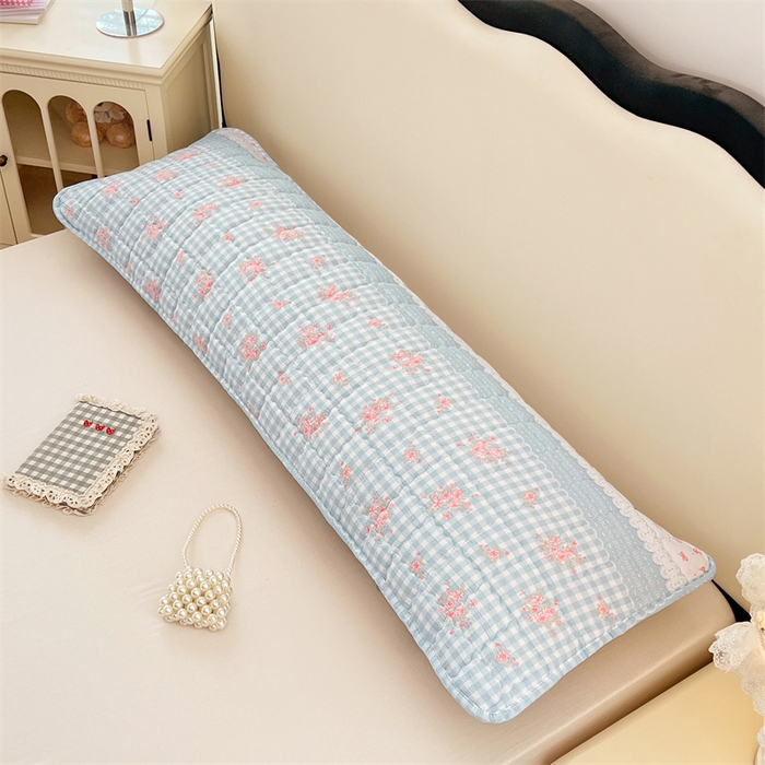 91家纺网 家纺一手货源 找家纺 梦舒羽 2025新款云感双层纱夹棉双人枕套情侣1.5m枕芯套1.8床加厚枕头套 浮生若梦