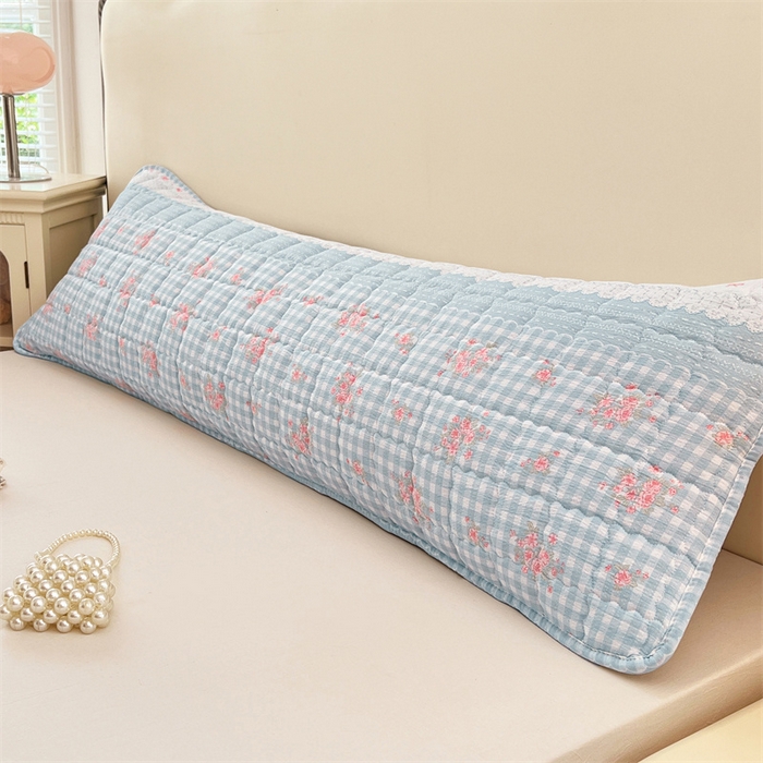 91家纺网 家纺一手货源 找家纺 梦舒羽 2025新款云感双层纱夹棉双人枕套情侣1.5m枕芯套1.8床加厚枕头套 浮生若梦