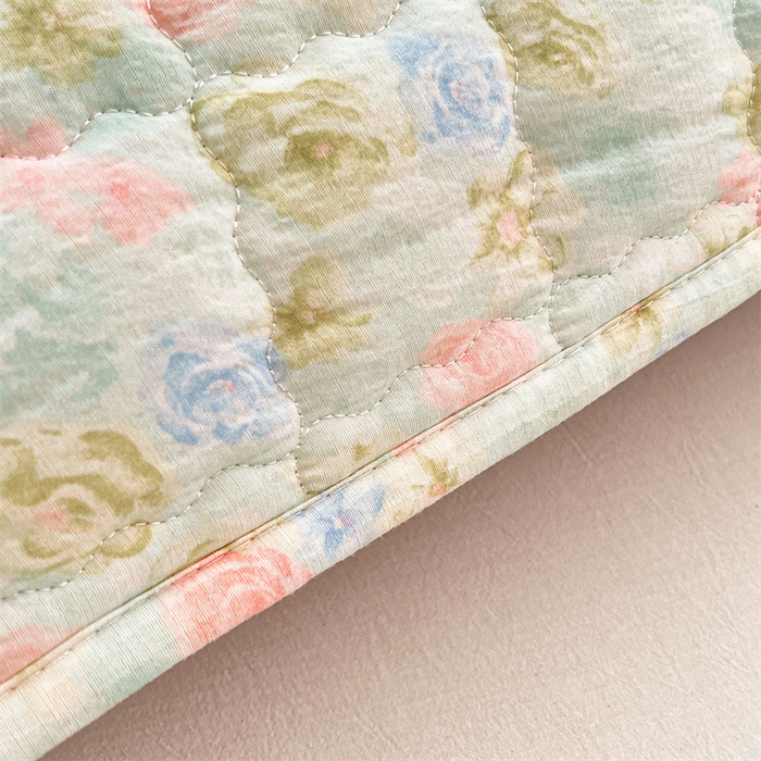 91家纺网 家纺一手货源 找家纺 梦舒羽 2025新款云感双层纱夹棉双人枕套情侣1.5m枕芯套1.8床加厚枕头套 春日初见