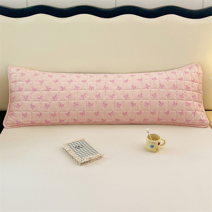 91家纺网 家纺一手货源 找家纺 梦舒羽 2025新款云感双层纱夹棉双人枕套情侣1.5m枕芯套1.8床加厚枕头套 少女物语