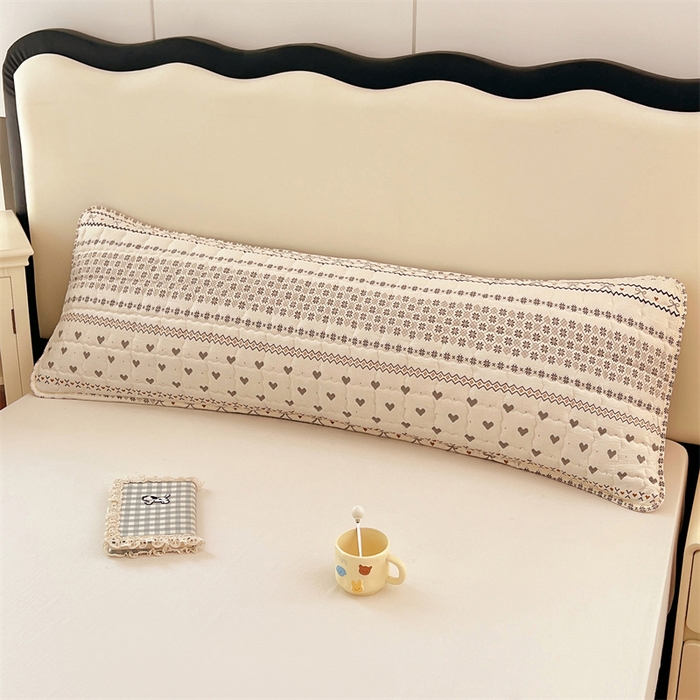 91家纺网 家纺一手货源 找家纺 梦舒羽 2025新款云感双层纱夹棉双人枕套情侣1.5m枕芯套1.8床加厚枕头套 遇见浪漫