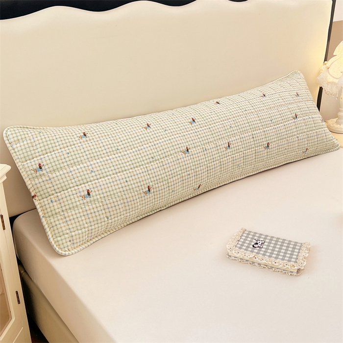 91家纺网 家纺一手货源 找家纺 梦舒羽 2025新款云感双层纱夹棉双人枕套情侣1.5m枕芯套1.8床加厚枕头套 快乐逐梦