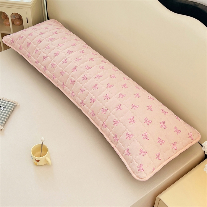 91家纺网 家纺一手货源 找家纺 梦舒羽 2025新款云感双层纱夹棉双人枕套情侣1.5m枕芯套1.8床加厚枕头套 少女物语