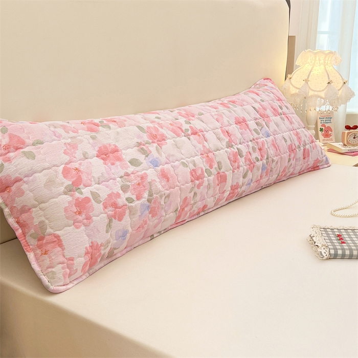 梦舒羽 2025新款云感双层纱夹棉双人枕套情侣1.5m枕芯套1.8床加厚枕头套 倾城之恋