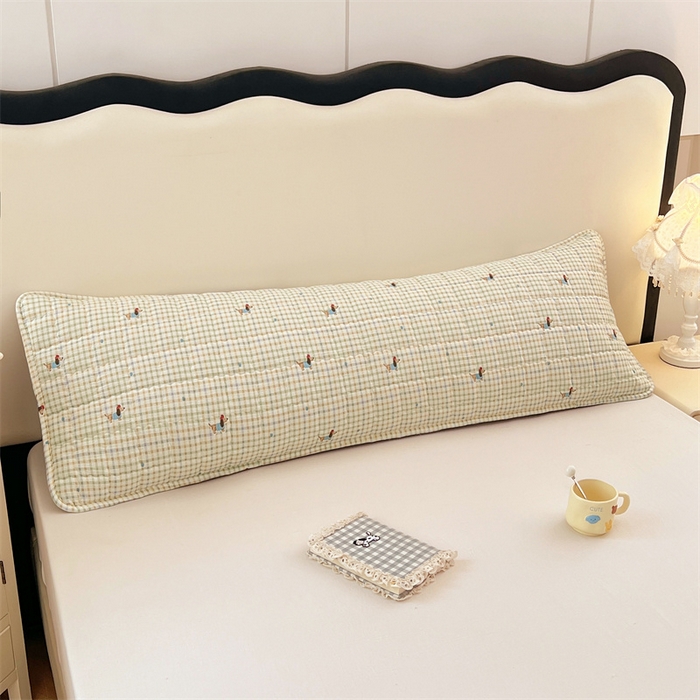 91家纺网 家纺一手货源 找家纺 梦舒羽 2025新款云感双层纱夹棉双人枕套情侣1.5m枕芯套1.8床加厚枕头套 快乐逐梦