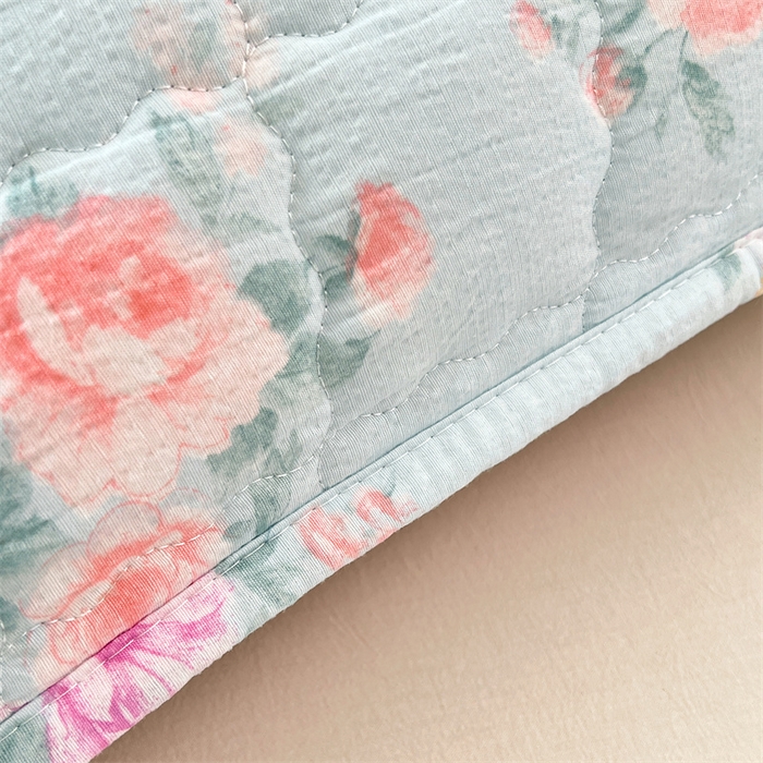 91家纺网 家纺一手货源 找家纺 梦舒羽 2025新款云感双层纱夹棉双人枕套情侣1.5m枕芯套1.8床加厚枕头套 繁花入梦