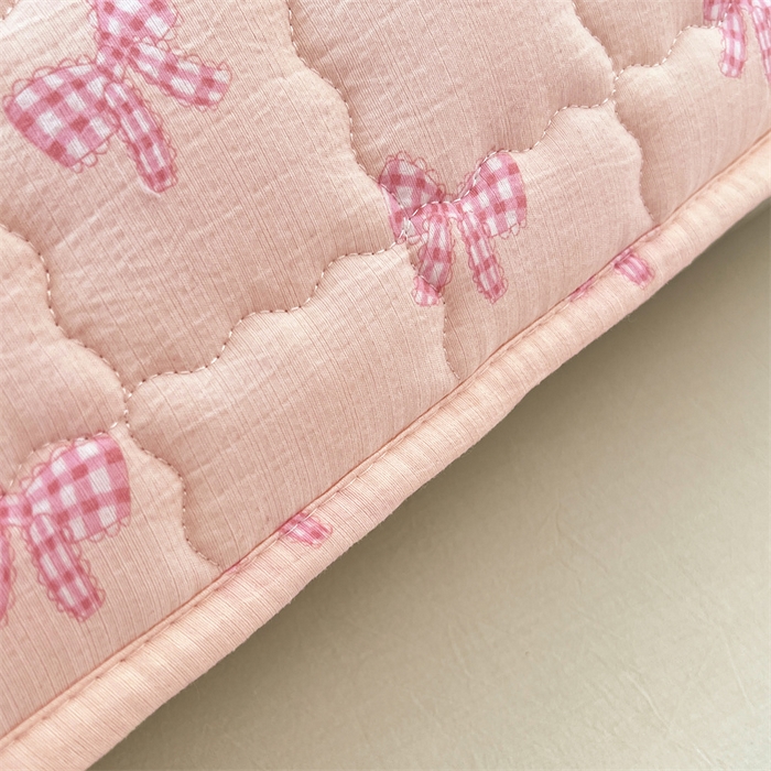 91家纺网 家纺一手货源 找家纺 梦舒羽 2025新款云感双层纱夹棉双人枕套情侣1.5m枕芯套1.8床加厚枕头套 少女物语