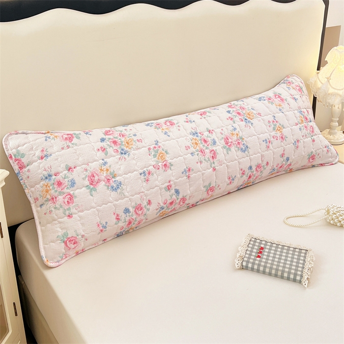 91家纺网 家纺一手货源 找家纺 梦舒羽 2025新款云感双层纱夹棉双人枕套情侣1.5m枕芯套1.8床加厚枕头套 朝花夕拾