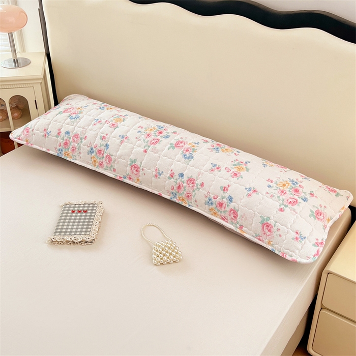 91家纺网 家纺一手货源 找家纺 梦舒羽 2025新款云感双层纱夹棉双人枕套情侣1.5m枕芯套1.8床加厚枕头套 朝花夕拾