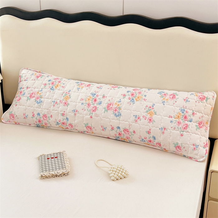 91家纺网 家纺一手货源 找家纺 梦舒羽 2025新款云感双层纱夹棉双人枕套情侣1.5m枕芯套1.8床加厚枕头套 朝花夕拾