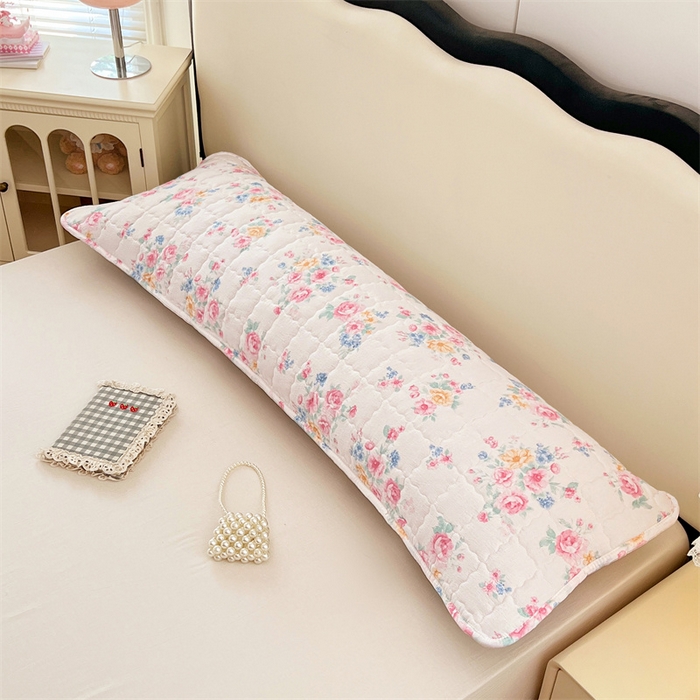 91家纺网 家纺一手货源 找家纺 梦舒羽 2025新款云感双层纱夹棉双人枕套情侣1.5m枕芯套1.8床加厚枕头套 朝花夕拾