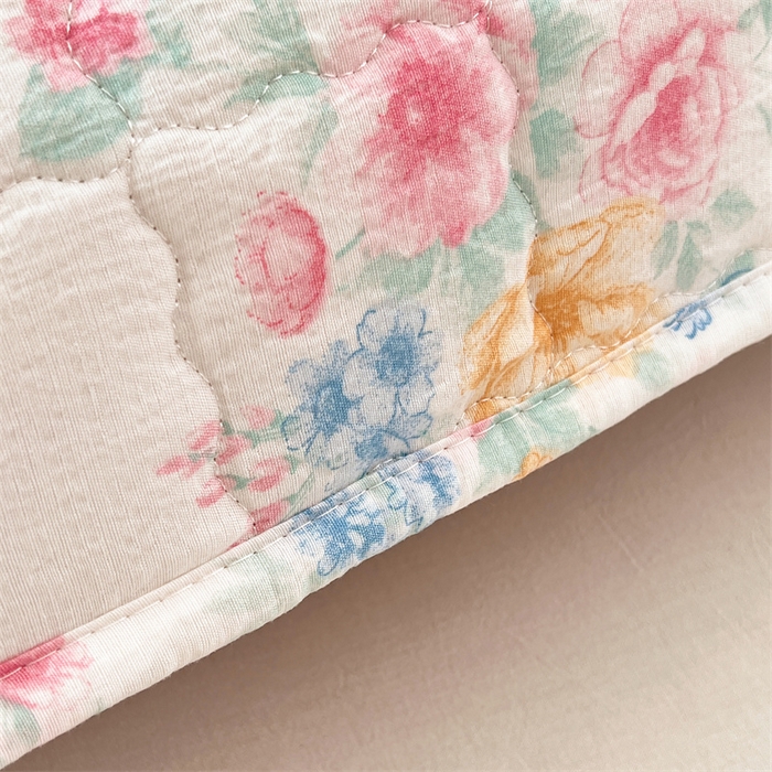 91家纺网 家纺一手货源 找家纺 梦舒羽 2025新款云感双层纱夹棉双人枕套情侣1.5m枕芯套1.8床加厚枕头套 朝花夕拾