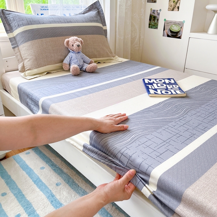 莱通家纺 2025春夏新款12868纯棉印花学生单床笠 床笠单件（商家提供买家秀） 布兰卡