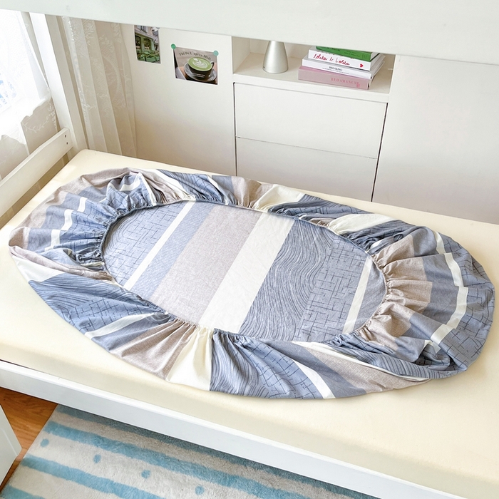 91家纺网 家纺一手货源 找家纺 莱通家纺 2025春夏新款12868纯棉印花学生单床笠 床笠单件（商家提供买家秀） 布兰卡