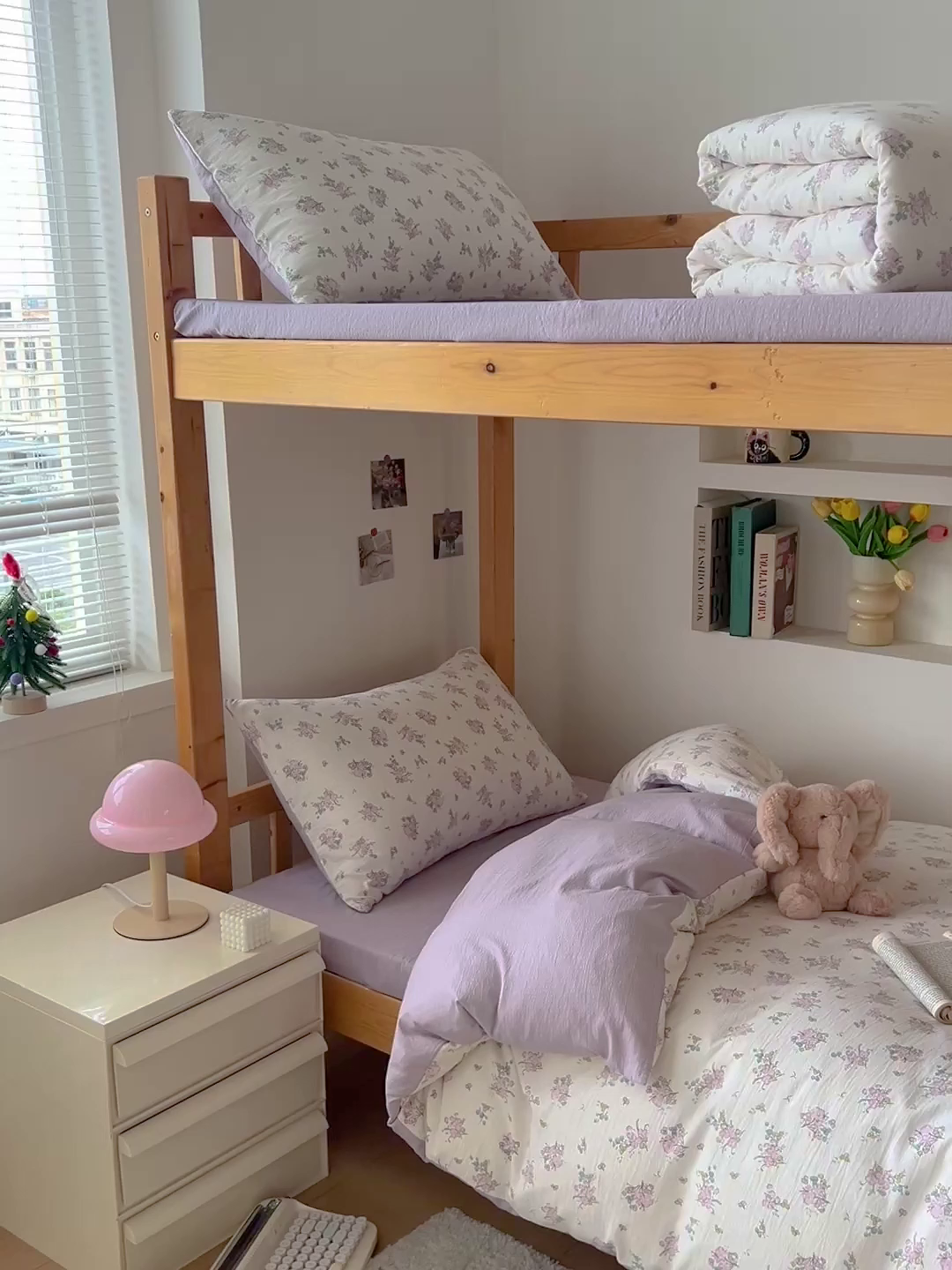 91家纺网 家纺一手货源 找家纺 名兮家居 2025新款皱皱棉学生床宿舍上下铺三件套六件套 花千朵