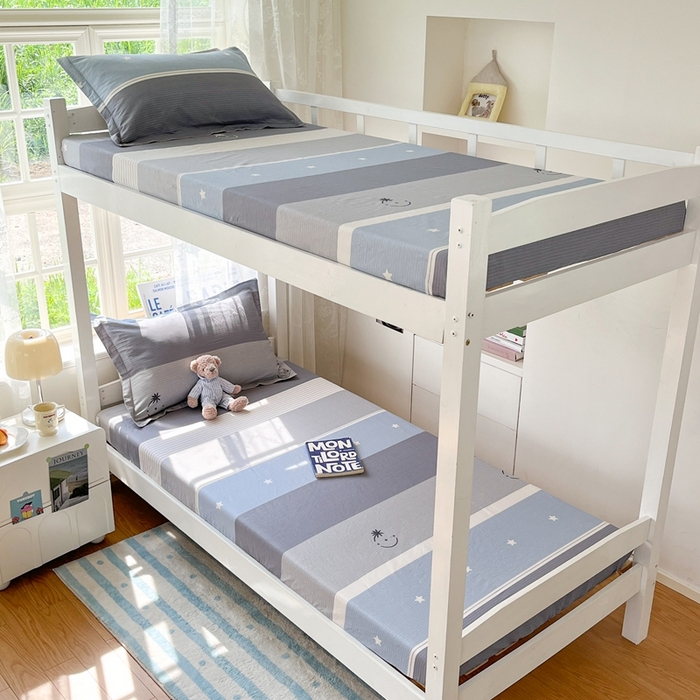 91家纺网 家纺一手货源 找家纺 莱通家纺 2025春夏新款12868纯棉印花学生单床笠 床笠单件（商家提供买家秀） 格利亚