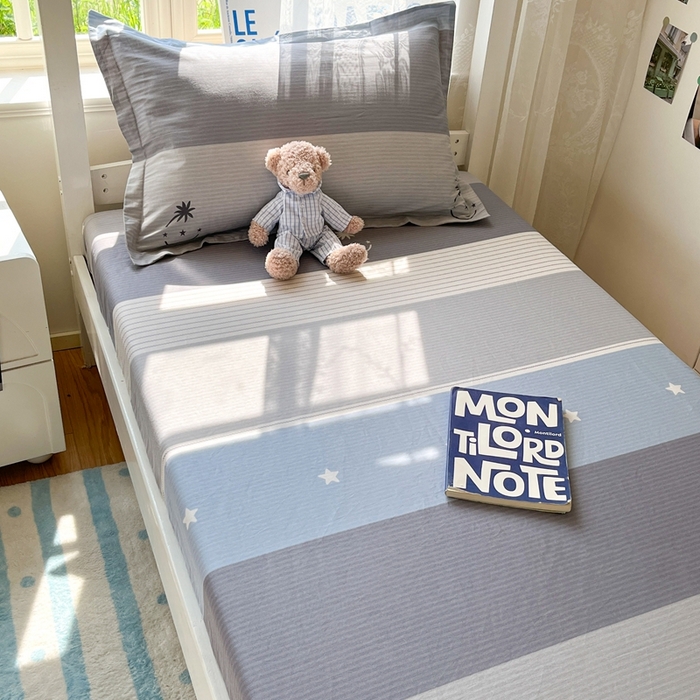 91家纺网 家纺一手货源 找家纺 莱通家纺 2025春夏新款12868纯棉印花学生单床笠 床笠单件（商家提供买家秀） 格利亚