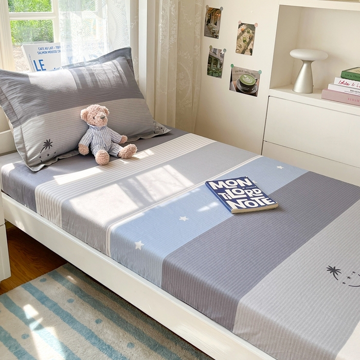 91家纺网 家纺一手货源 找家纺 莱通家纺 2025春夏新款12868纯棉印花学生单床笠 床笠单件（商家提供买家秀） 格利亚