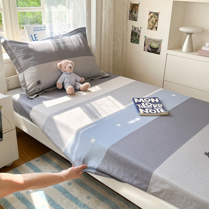 91家纺网 家纺一手货源 找家纺 莱通家纺 2025春夏新款12868纯棉印花学生单床笠 床笠单件（商家提供买家秀） 格利亚