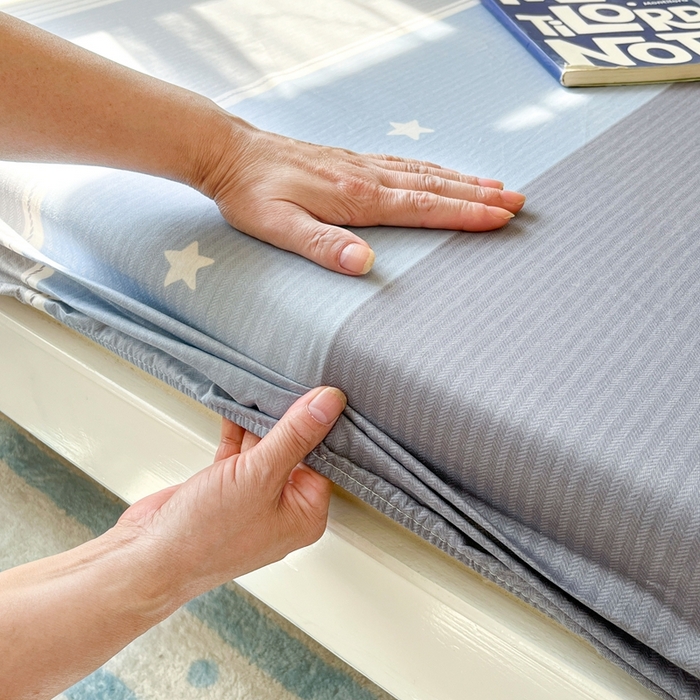 91家纺网 家纺一手货源 找家纺 莱通家纺 2025春夏新款12868纯棉印花学生单床笠 床笠单件（商家提供买家秀） 格利亚