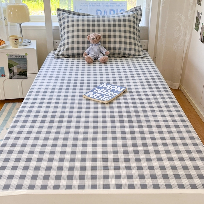 91家纺网 家纺一手货源 找家纺 莱通家纺 2025春夏新款12868纯棉印花学生单床笠 床笠单件（商家提供买家秀） 格瑞