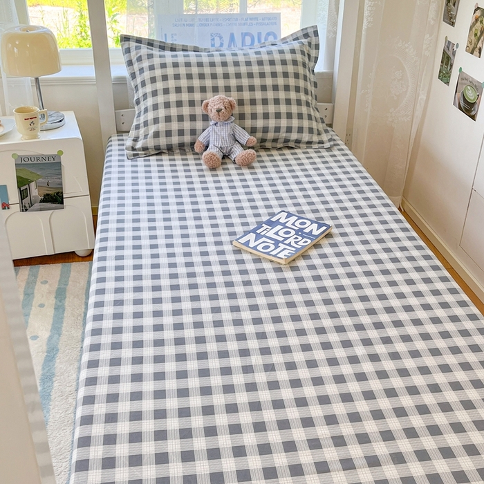 91家纺网 家纺一手货源 找家纺 莱通家纺 2025春夏新款12868纯棉印花学生单床笠 床笠单件（商家提供买家秀） 格瑞