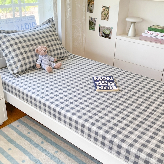 91家纺网 家纺一手货源 找家纺 莱通家纺 2025春夏新款12868纯棉印花学生单床笠 床笠单件（商家提供买家秀） 格瑞