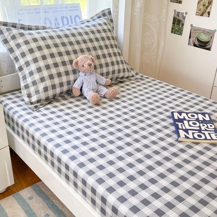 91家纺网 家纺一手货源 找家纺 莱通家纺 2025春夏新款12868纯棉印花学生单床笠 床笠单件（商家提供买家秀） 格瑞