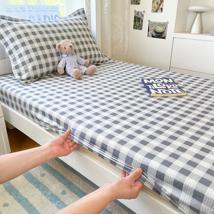 91家纺网 家纺一手货源 找家纺 莱通家纺 2025春夏新款12868纯棉印花学生单床笠 床笠单件（商家提供买家秀） 格瑞