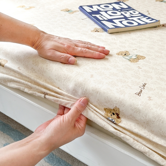 91家纺网 家纺一手货源 找家纺 莱通家纺 2025春夏新款12868纯棉印花学生单床笠 床笠单件（商家提供买家秀） 果酱电台